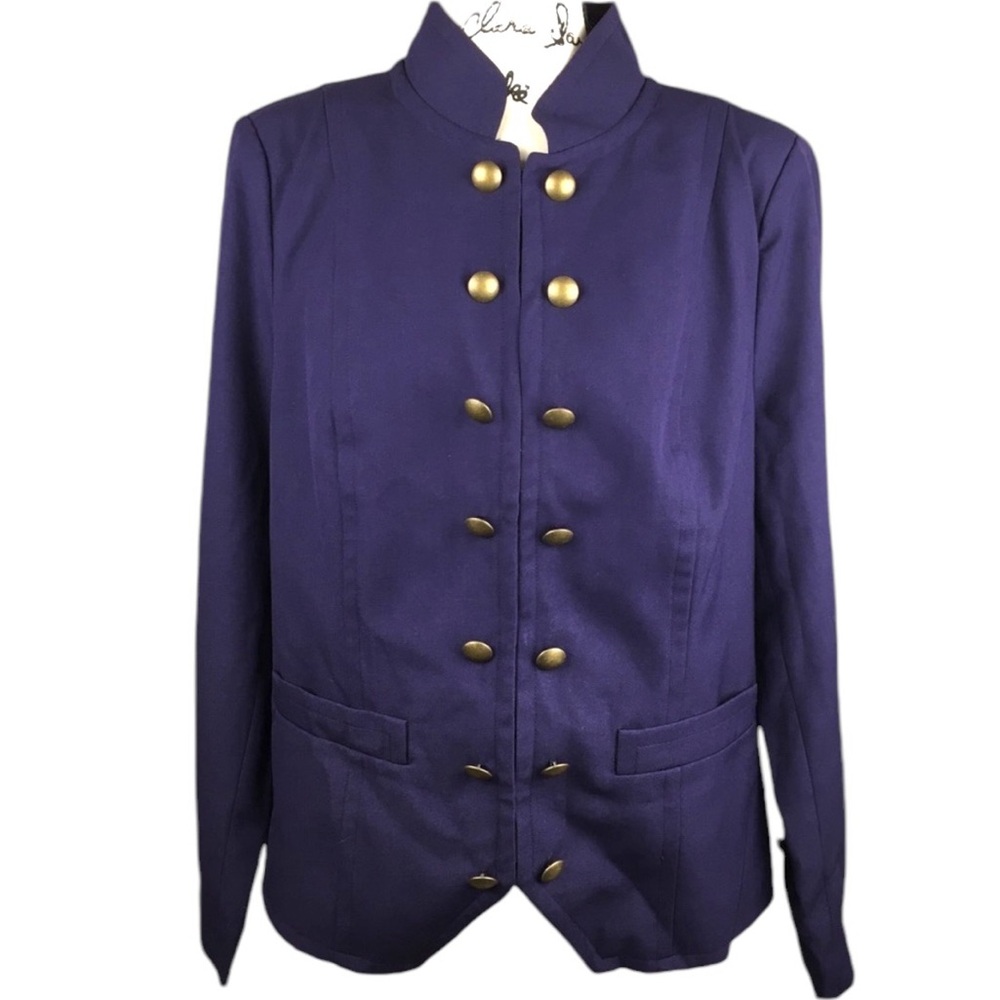 RLZ Purple Jacket Satin Lining w/Brass Buttons 14